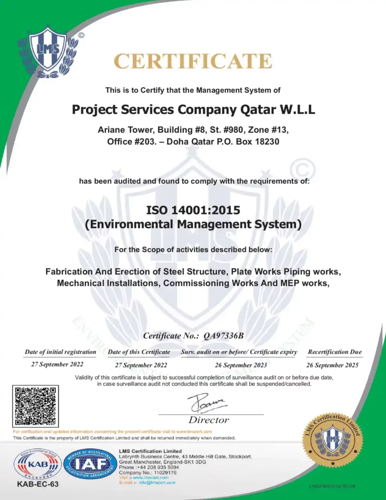 PSC ISO 14001 2015